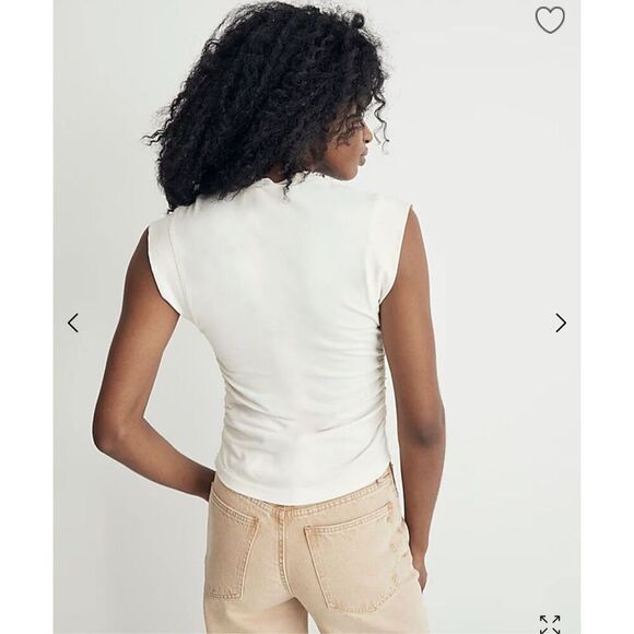 $45 Madewell Side-Cinch Muscle Tee size XS m3 - Picture 2 of 5